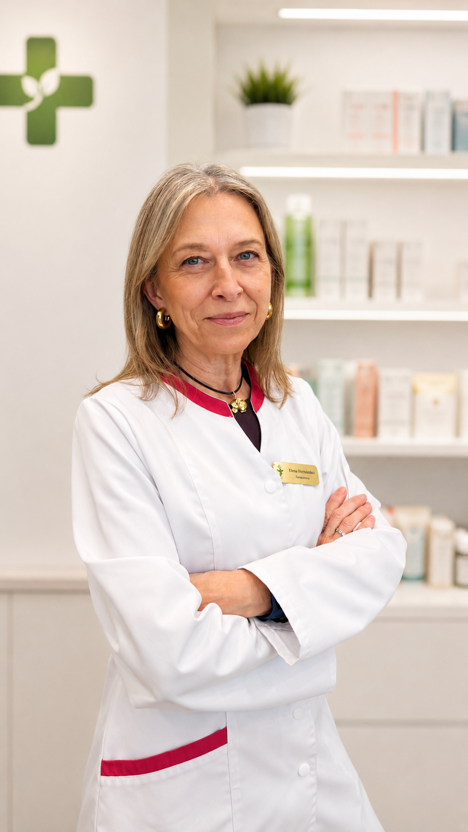 Elena, Farmacéutica Adjunta en Farmacia Santa Catalina